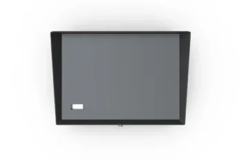 Vista del barbecue elettrico ELQ2000 con piastra liscia e corpo in metallo.