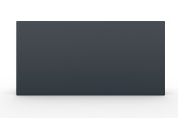 Moderna fioriera in metallo per fiori in colore antracite - dimensioni 30x120x60 cm.