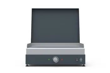 Barbecue elettrico Flamula ELQ2500 con coperchio, piastra in inox e scocca in colore antracite RAL 7016 FS.