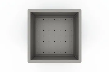 Fioriera metallica moderna in colore marrone - dimensioni 60x80x30 cm.