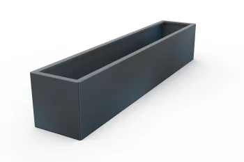 Fioriera metallica 30x160x30 cm RAL 7016