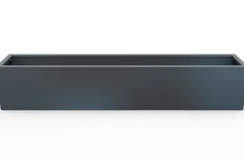 Fioriera metallica 30x160x30 cm RAL 7016