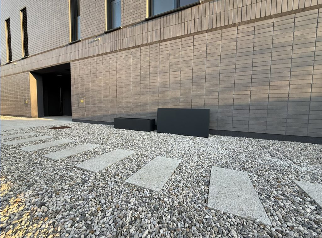 Fioriera metallica 30x160x30 cm RAL 7016