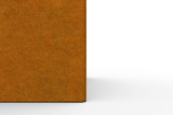 Moderna fioriera in metallo per fiori - acciaio Corten - dimensioni 60x60x60 cm