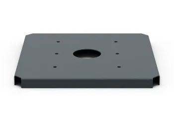 Polica za cvetlično korito 30×30 cm antracit, sprednji pogled