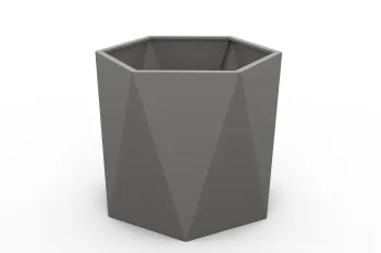 Fioriera HX 80×80 cm RAL9007 FS