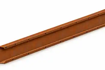 Bordura modulare da giardino in acciaio Corten, altezza 15 cm e lunghezza 100 cm